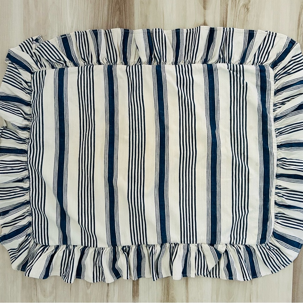 Ralph Lauren Blue and White Striped Fabric (2)